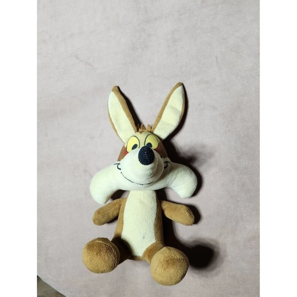 Looney Tunes Wile E Coyote Plush Brown Cream Coyote Stuffed Animal Toy Cartoon